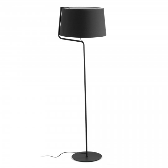 Lámpara de pie Berni negro Faro